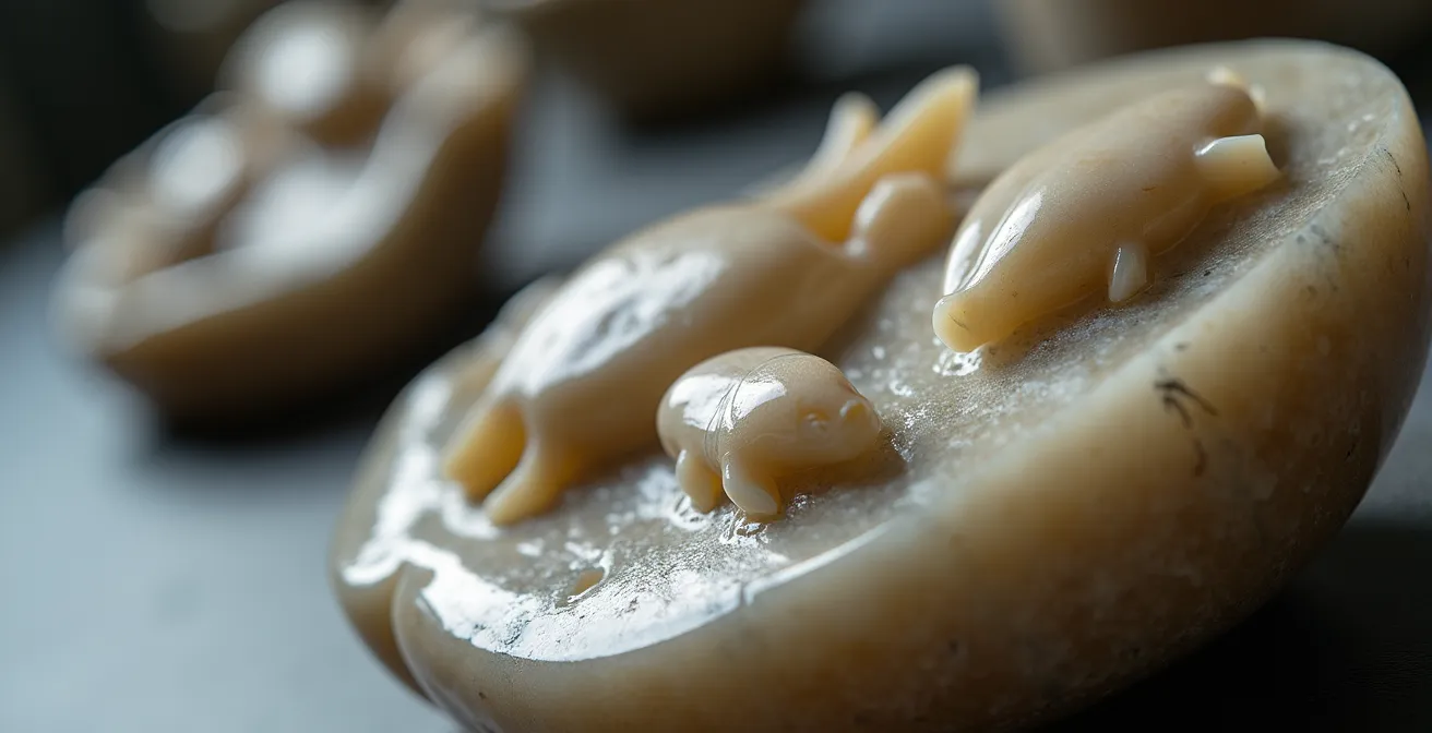 Sculptures inuites en stéatite et ivoire baignées de lumière naturelle dans la salle Ilippunga